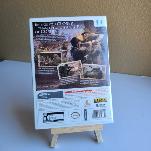 Call of Duty 3 (Nintendo Wii, 2006) - Picture 2 of 3